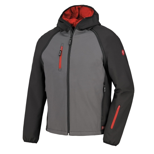 Kurtka robocza softshell z odpinanymi rękawami i kapturem ISSALINE SLY 04518N