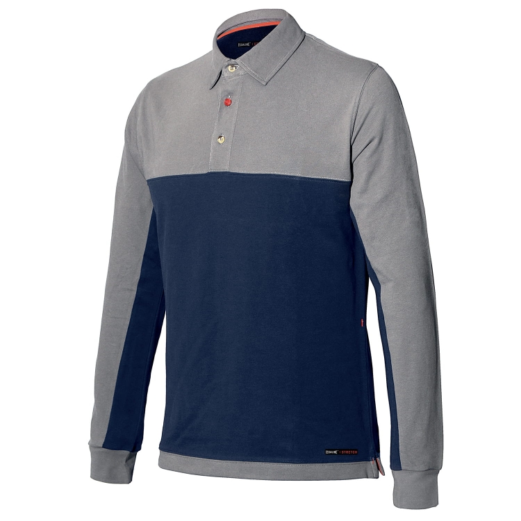 Koszulka polo z długim rękawem elastyczna ISSALINE STRETCH 8776 - 2