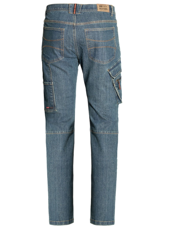 Spodnie robocze jeans elastyczne dżinsy ISSALINE JEANS JEST STRETCH Multi Pockets 8025BP - 2