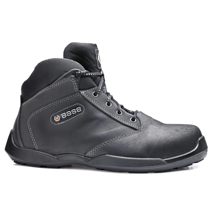 Buty robocze nad kostkę skórzane antystatyczne BASE HOCKEY S3