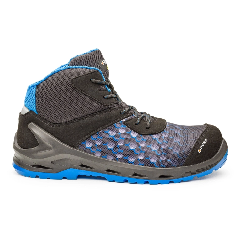 Buty robocze nad kostkę antystatyczne BASE I-ROBOX BLUE TOP S3 ESD