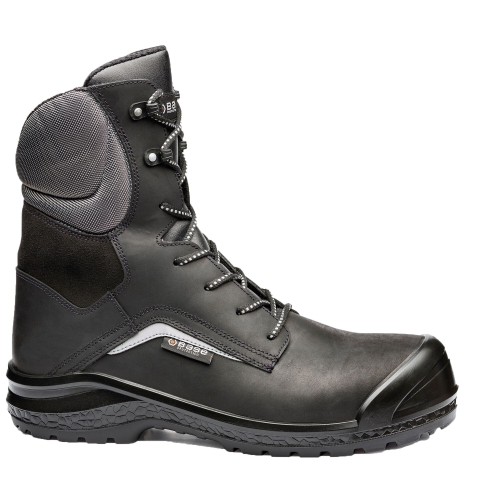 Buty robocze zimowe wysokie skórzane i wodoodporne BASE BE-GREY TOP S3