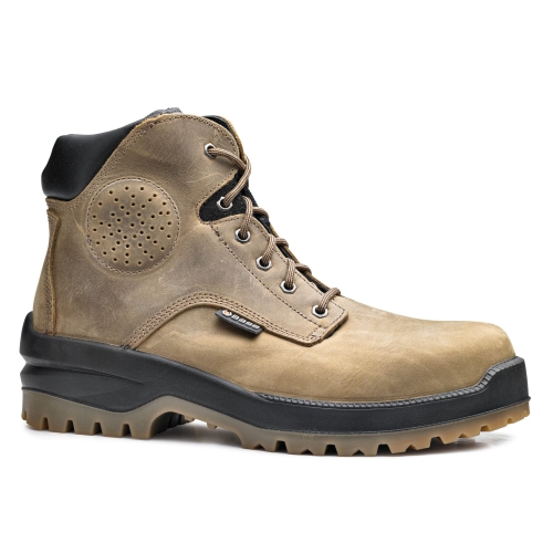 Buty robocze nad kostkę skórzane i wodoodporne BASE BUFFALO TOP S3