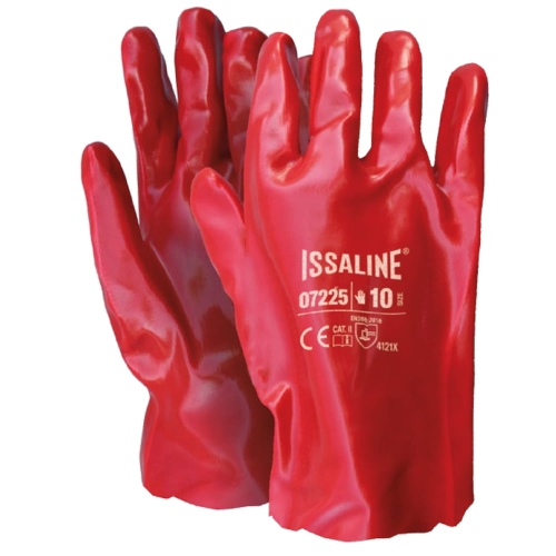 Rękawice robocze bawełniane powlekane PVC 27cm ISSALINE