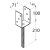 Podstawa słupa zatapiana PSL - 70U