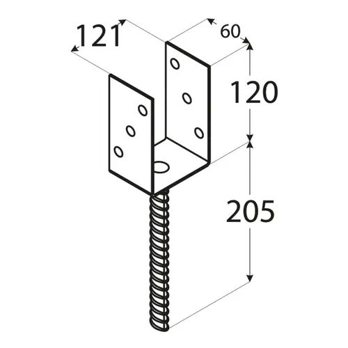 Podstawa zatapiana PS120U