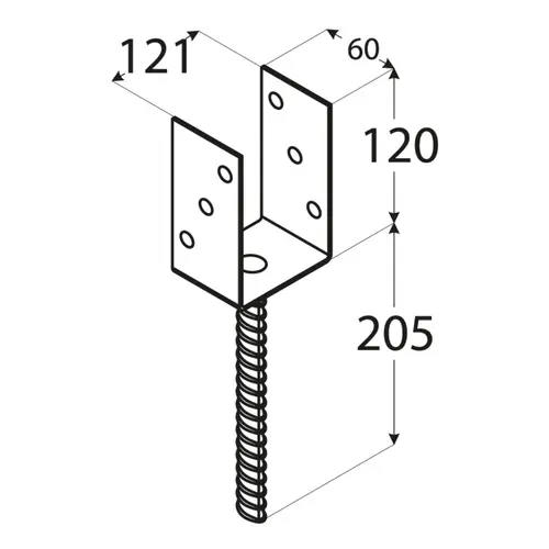 Podstawa zatapiana PS120U
